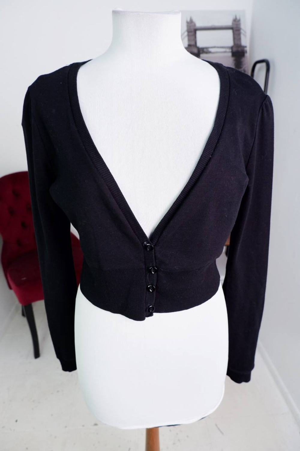 Кардиган укороченный, визуально на 46/48 размер