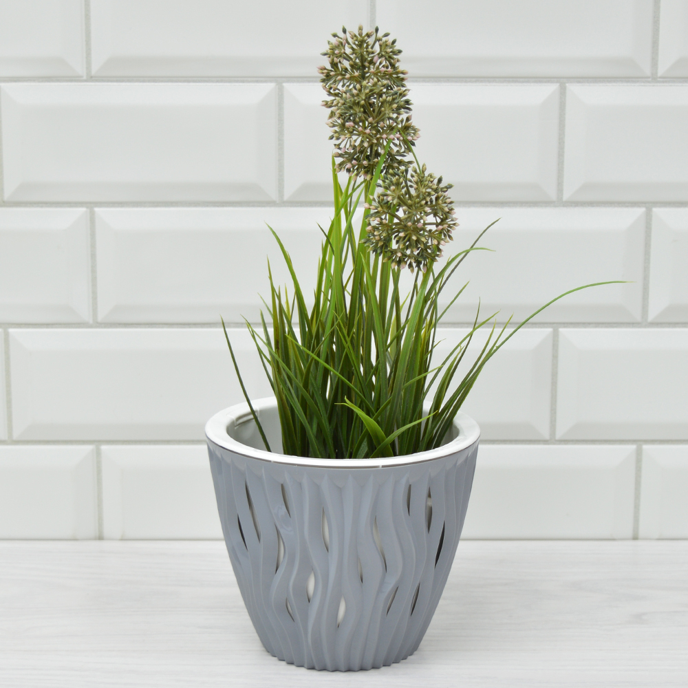 Кашпо Вдохновение 1,6л, серый жемчуг