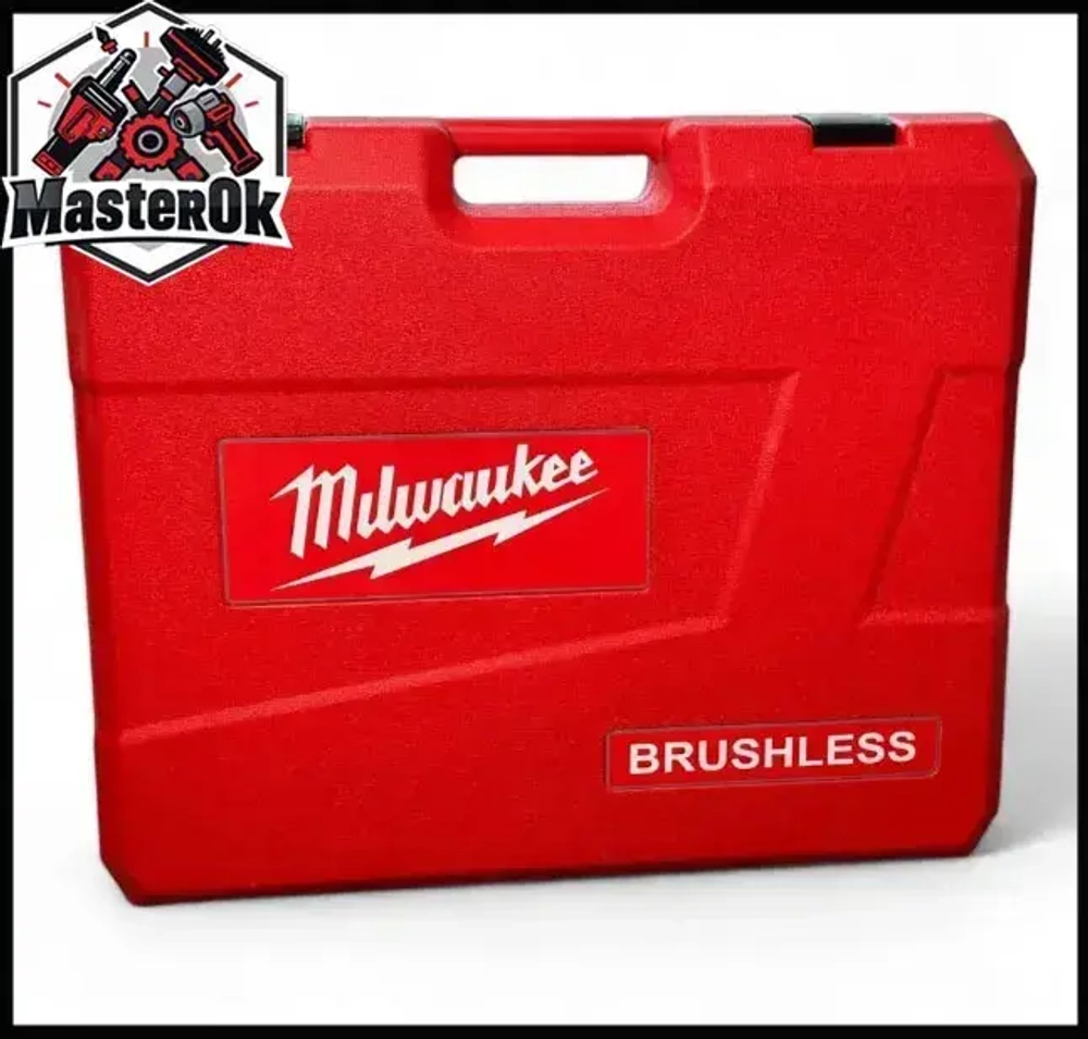 Набор аккумуляторного электроинструмента инструмента Milwaukee 4в1 с 4 АКБ Шуруповерт Болгарка Перфоратор Гайковерт 21V