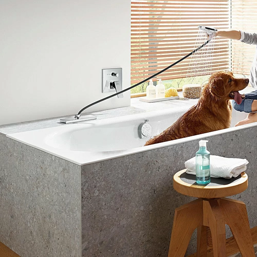 Подключение для ручного душа Hansgrohe sBox 28010000 внешняя часть, хром