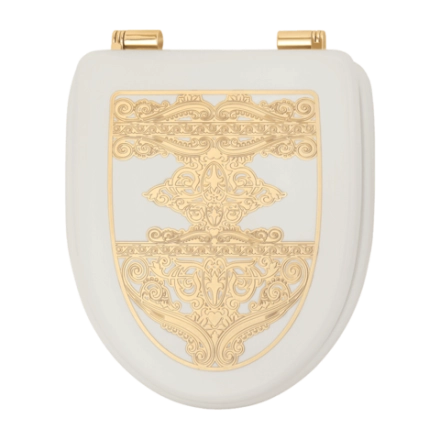 Крышка-сиденье Migliore Milady 24334 белая/золото