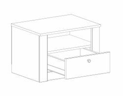 Тумба прикроватная "Даллас" спальня
