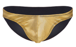 Мужские трусы-слипы с золотистой передней частью (Размер: XL) (Цвет: золотистый)
