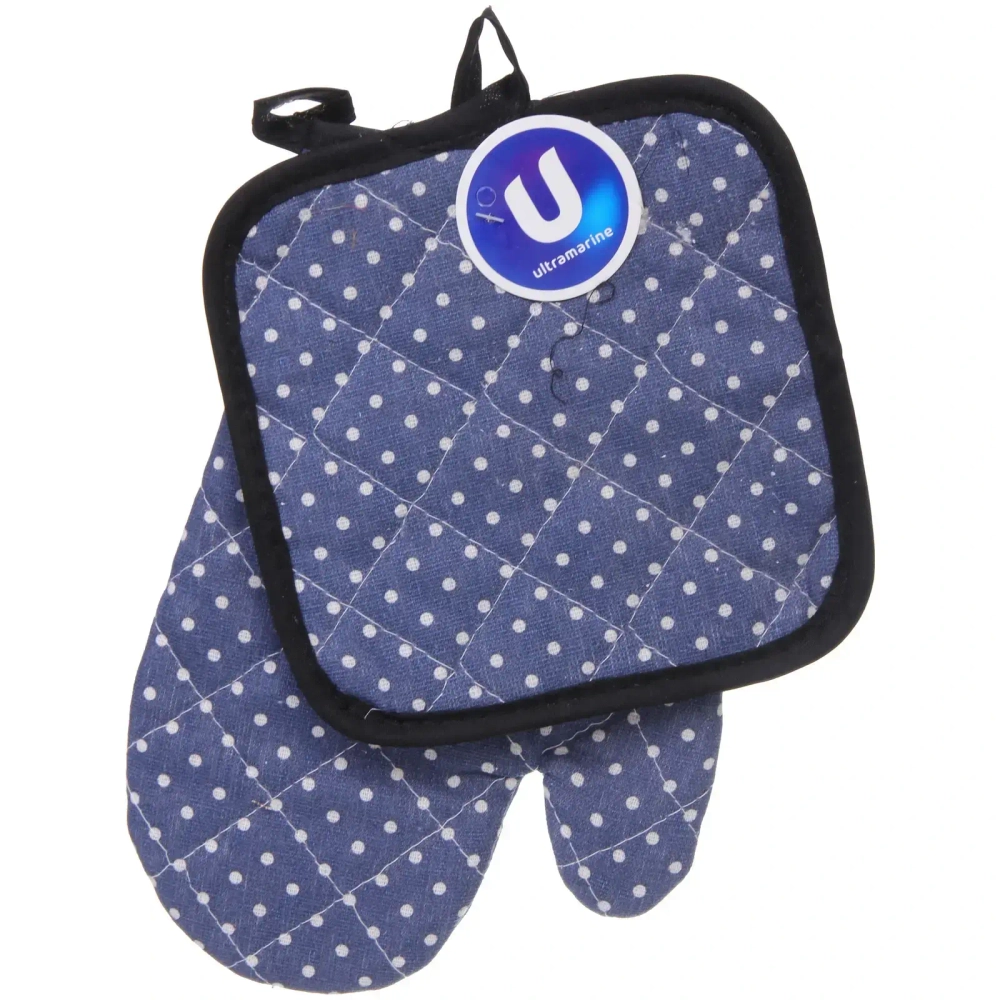 Прихватка в наборе варежкой «HomeStyle», цвет синий