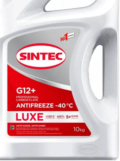 Sintec Antifreeze Luxe G12 + red (-40) 10кг красный (2шт)
