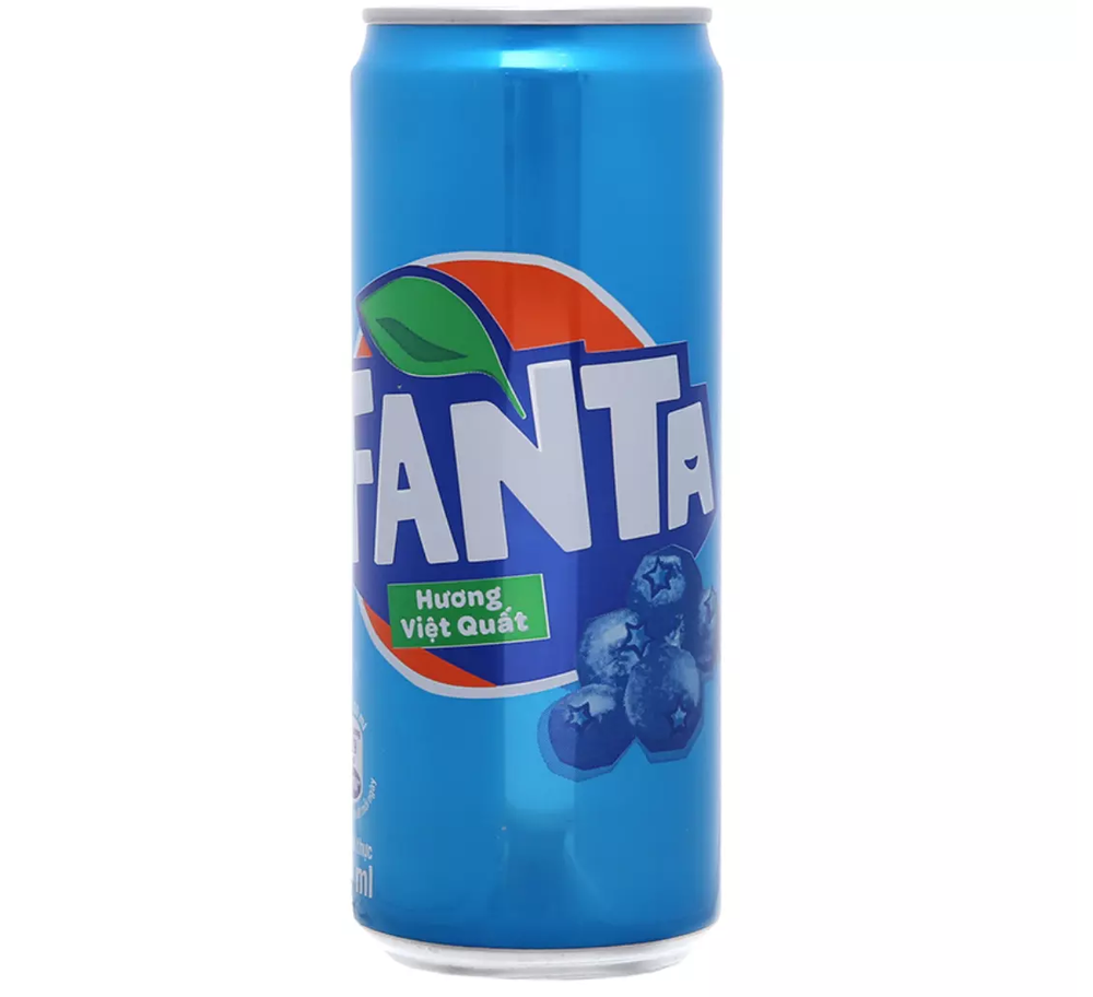 Газированный напиток Fanta Blue Berry 330мл, Вьетнам