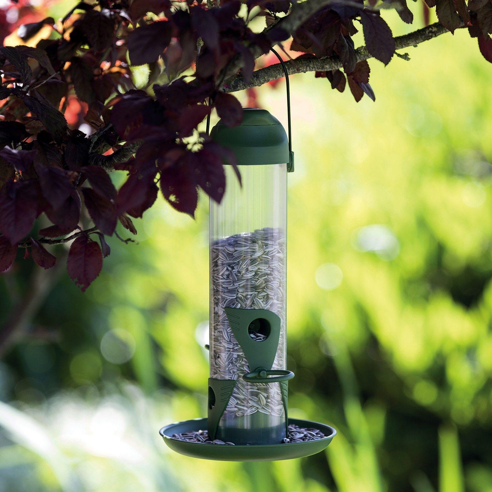 Кормушка для птиц Trixie "Outdoor Feeder", уличная, пластик, объем 750мл, 29 см