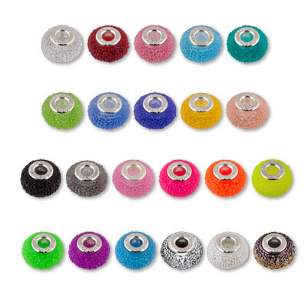 Бусина "Zlatka" из смолы полиэтиленполиамин RFB-12 12 мм 10 шт №20 серебристый