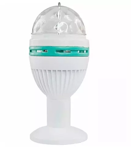 Диско-лампа светодиодная E27 220В подставка с цоколем в комплекте