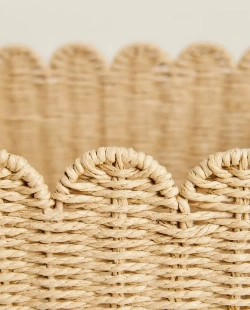 ZARA HOME ПРЯМОУГОЛЬНАЯ КОРЗИНА ДЛЯ ХРАНЕНИЯ ДЕТСКИХ ИГРУШЕК, СВЕТЛО-БЕЖЕВЫЙ