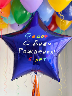 Воздушные гелиевые шарики с доставкой по Хабаровску яркие шарики №5113