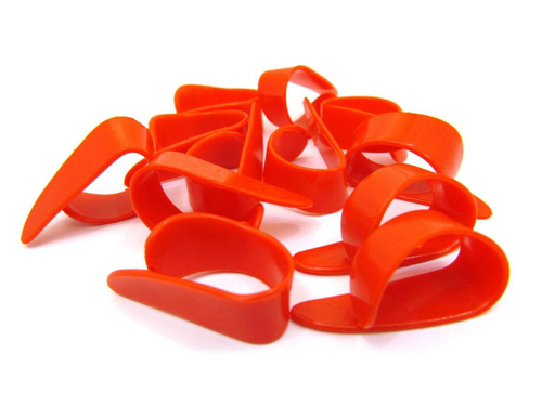 Dunlop 9051R Plastic Thumbpick Red 12Pack