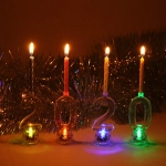 Свеча для торта с подсветкой Цифра «0»