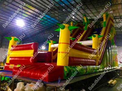 Надувной батут-горка "Тропические приключения"