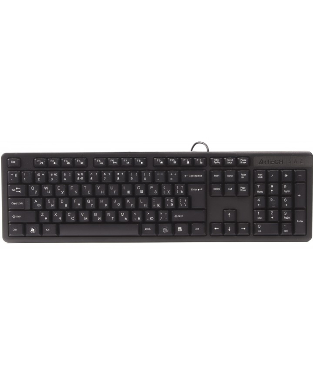 Клавиатура Клавиатура A4Tech KK-3 черный USB [1530244]