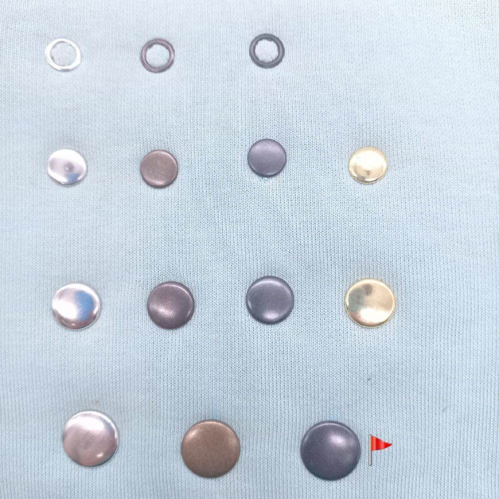 Кнопки ALFA 15 мм Комплект 10 шт. цвет оксид