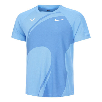Мужское теннисное поло Nike Dri-Fit Advantage RAFA MNK T-Shirt Men - Light Blue