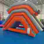 Надувная герметичная водная горка «АкваДрайв PRO» ПВХ: 0,9 мм 4*2*3,2 м