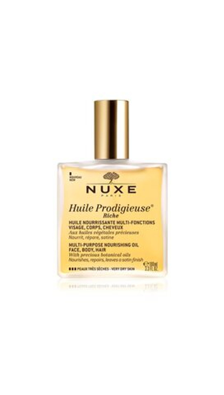 Nuxe Huile Prodigieuse Riche - многофункциональное сухое масло для очень сухой кожи /   100  ml  / GTIN 3264680009808