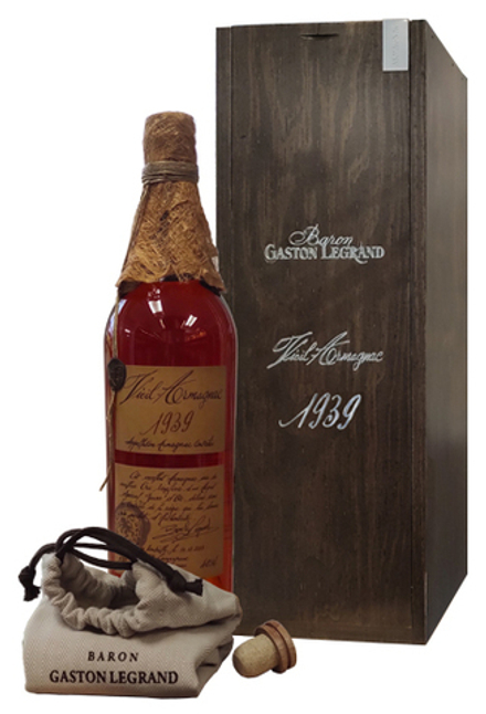 Арманьяк Baron G. Legrand 1939 Bas Armagnac п/уп (дерево), 0.7 л