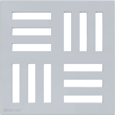 Решетка 102 ? 102 серая AlcaPlast MPV006