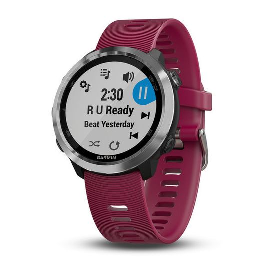 Спортивные смарт часы Garmin Forerunner 645 Music с вишневым ремешком 010-01863-31