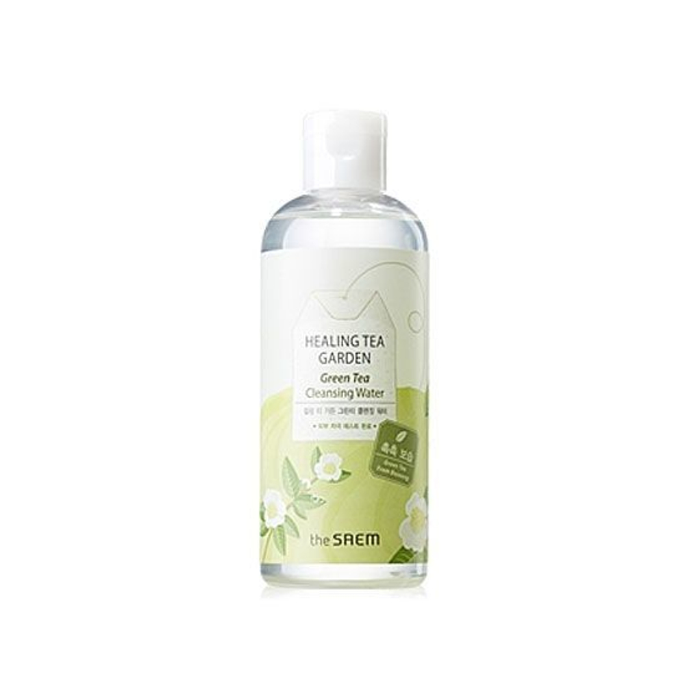 The Saem Healing Tea Garden Green Tea Cleansing Water очищающая и увлажняющая вода с экстрактом зеленого чая