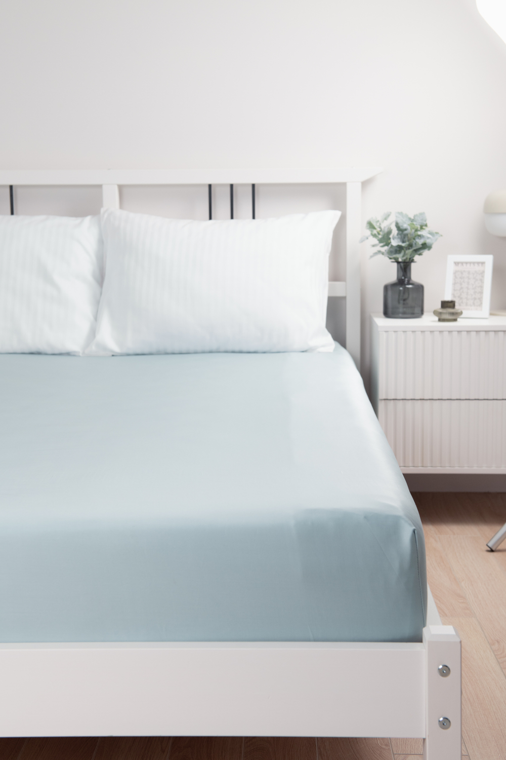 PLACIDITY Простыня натяжная сатин бирюзовый