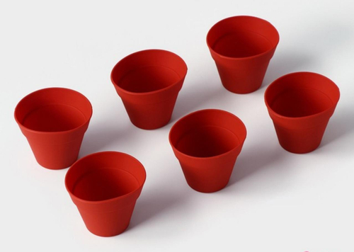Форма «Горшочек», 7×5,5 см, набор 6 шт, силикон