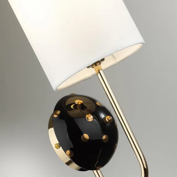 5424/1W MODERN ODL_EX24 43 золотой/черный/белый/металл/керамика/ткань Бра E14 1*40W POLLEN