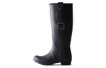 HUNTER Rain Boots Women"s Black/White