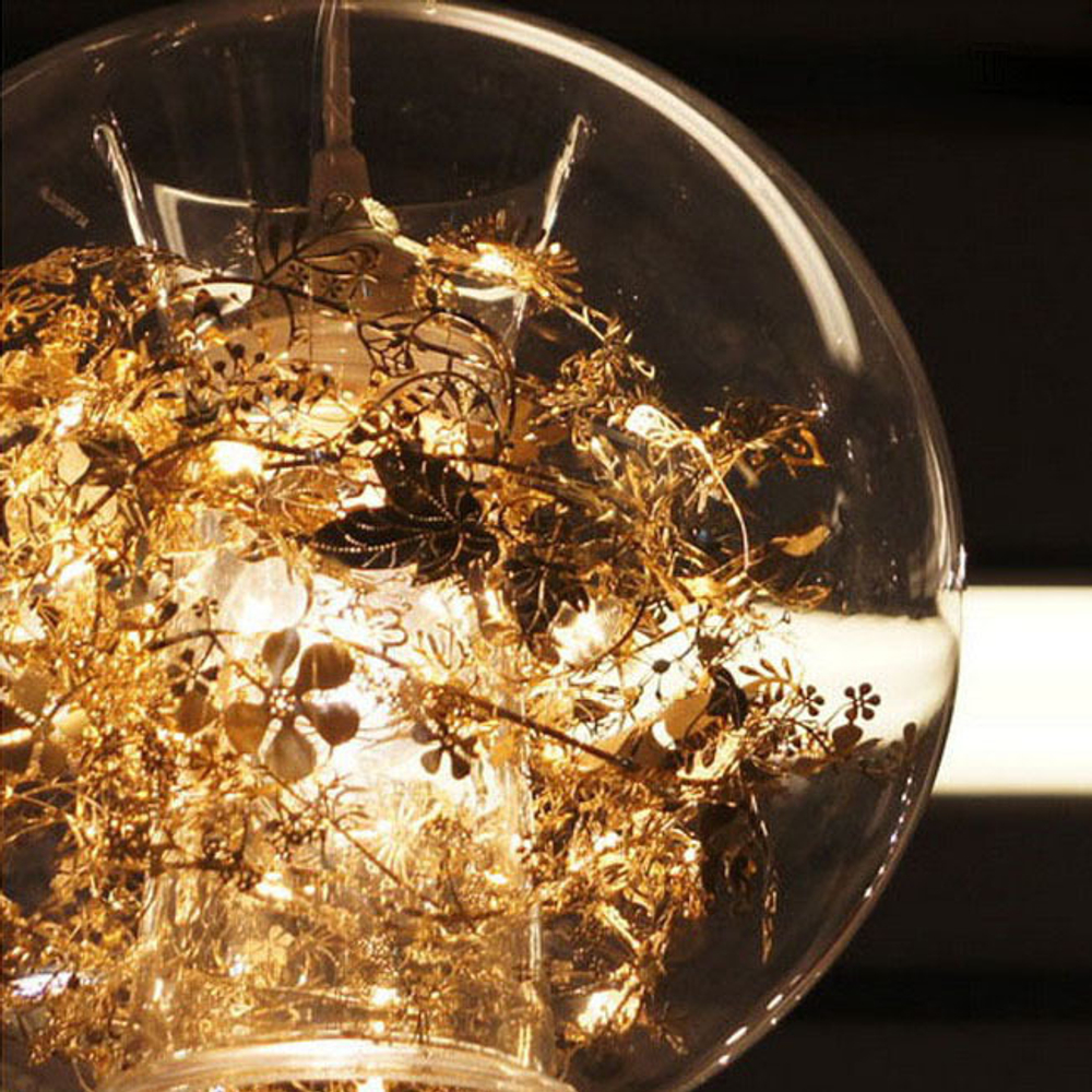 Pendant design lamp Tangle Globe by Artecnica (Silver)