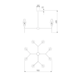 Люстра на штанге Eurosvet PRISM 60143/8 4690389191404