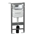 Унитаз подвесной Ceramica Nova Forma Rimless CN3009_1002CH безободковый, с крышкой микролифт, с инсталляцией и кнопкой хром