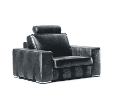 PANAMA Кресло 1м Кожа ЧЕРНЫЙ