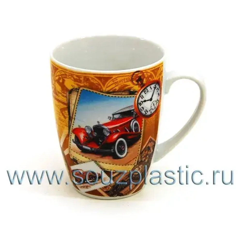 Кружка бочка 14 OZ 400мл Красная машина 87-436