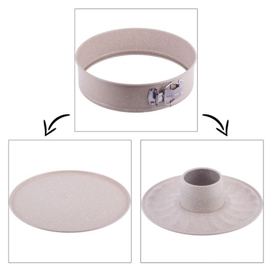 Набор разъемных форм для запекания Ø24 см 3 предмета из углеродистой стали Kamille KM-6025