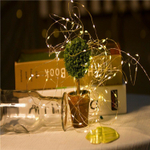 Гирлянда интерьерная "Роса" синего цвета,20 м