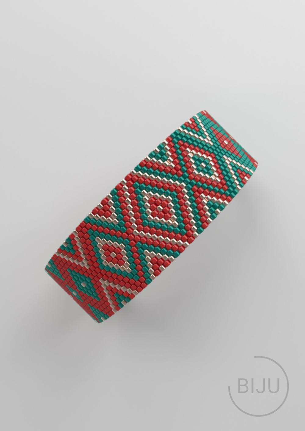 Схема PEYOTE, Схема браслета мозаичное плетение, узор из Miyuki Delica 11/0, файл PDF, №421