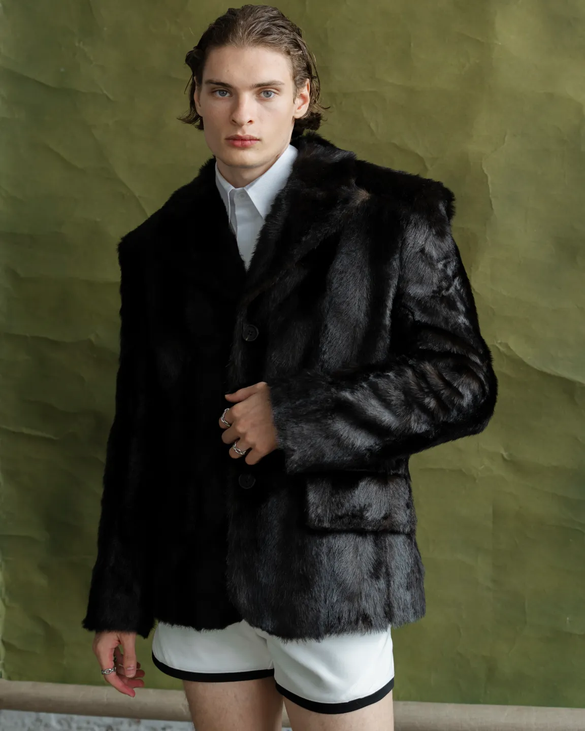 Меховой пиджак 