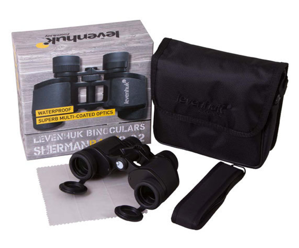 Комплект бинокля Levenhuk Sherman Base 8 32