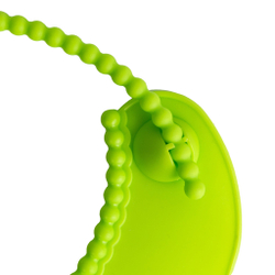 Слюнявчик гибкий с карманом 1 шт. ПОМА с 6 месяцев, зелёный