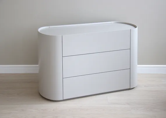 Комод Lagom 3 ящика ширина 120 см (серо-бежевый)