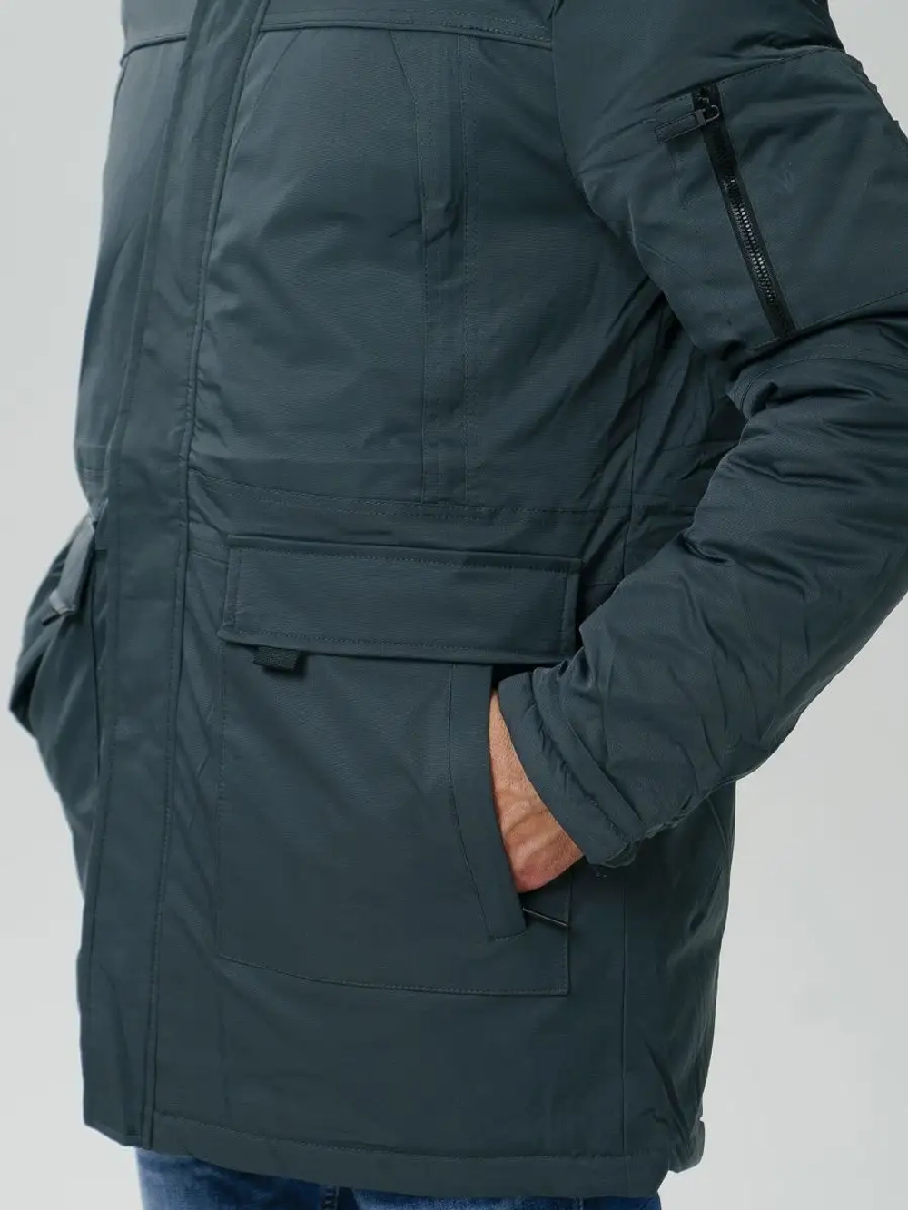 куртка зимняя удлиненная