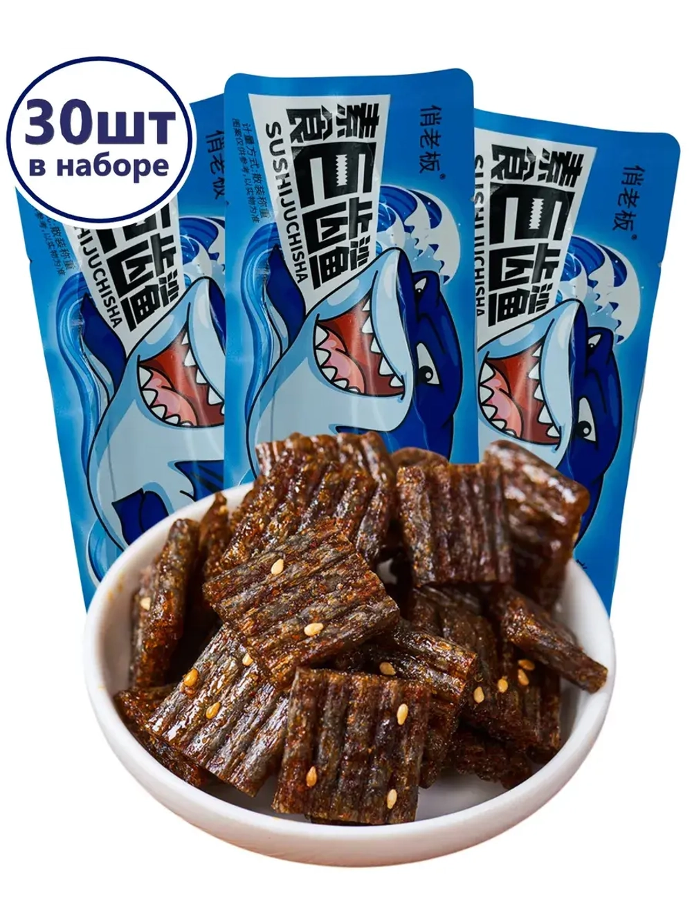 Азиатские снеки сладко-острые Акула 22 г * 30 шт
