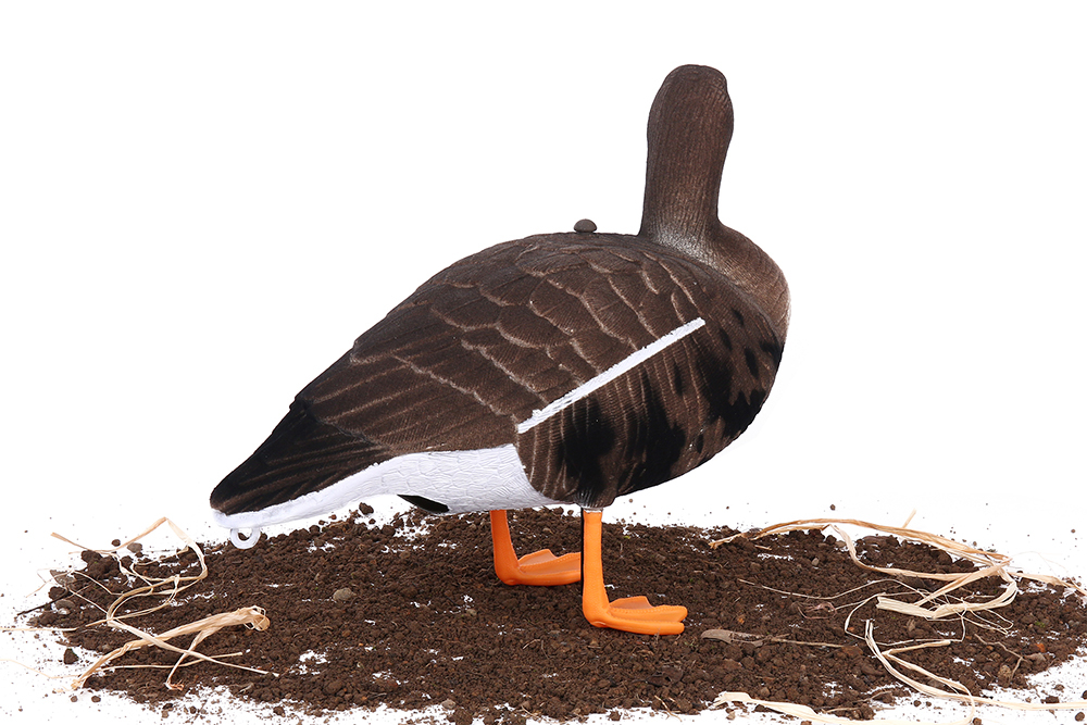 Белолобый гусь Softplast 3D ЖИВОЕ ПЕРО мод. BS-3D-UV