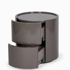 Прикроватная тумба Cecily 44х44 см, серая