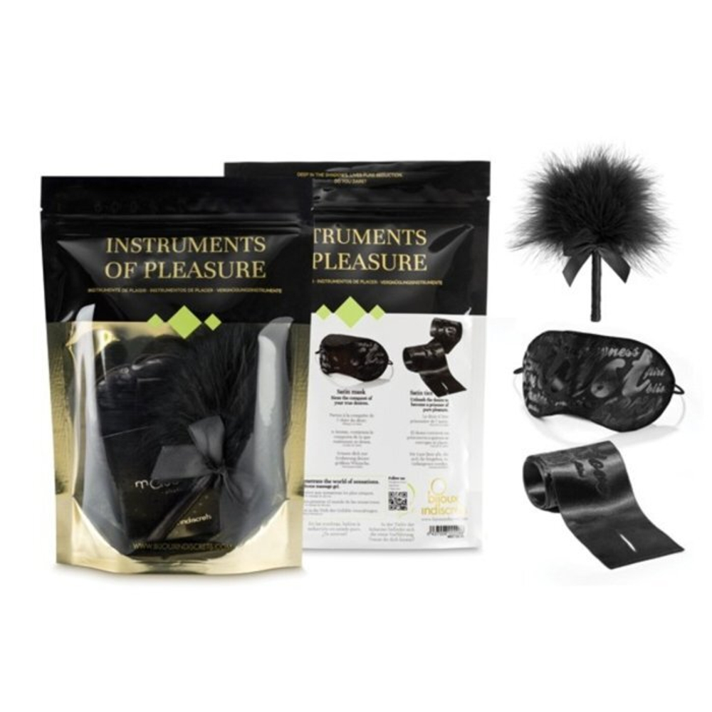 Набор Bijoux Indiscrets Instruments of Pleasure (тиклер, маска, лента для связывания)