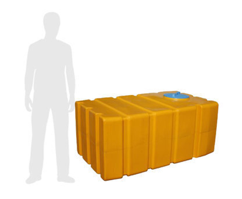Емкость узкая ЕмГП Экогрупп ДВ 1000 л. (1040 л.) горизонтальный (780x990x1650см;желтый) - арт.561109