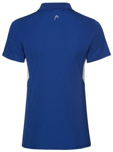 Футболка для девочки теннисная Head Club Tech Polo Shirt - небесный
